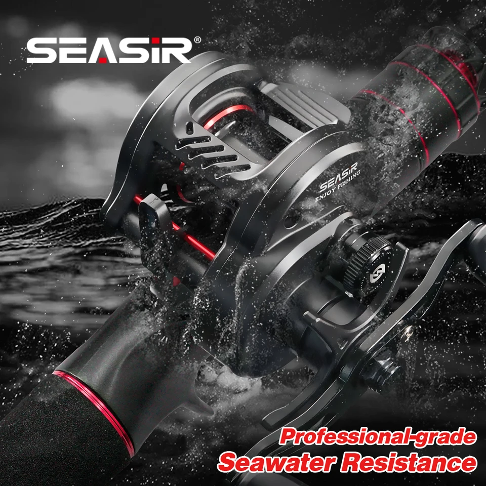 SEASIR DC-ROUND ベイトキャスティングリール 164g 6.9:1