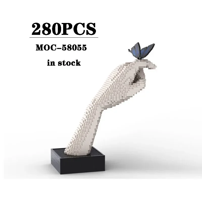 New MOC-58055 Butterfly Sculpture Construction Assembly Building Blocks 2860PCS Adult Birthday Gift Children Christmas Toy Gift