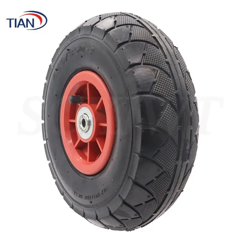 4.10/3.50-4 Rubber Pneumatic Tire Trolley Tire Trolley Transport Tire Accessories Wheel