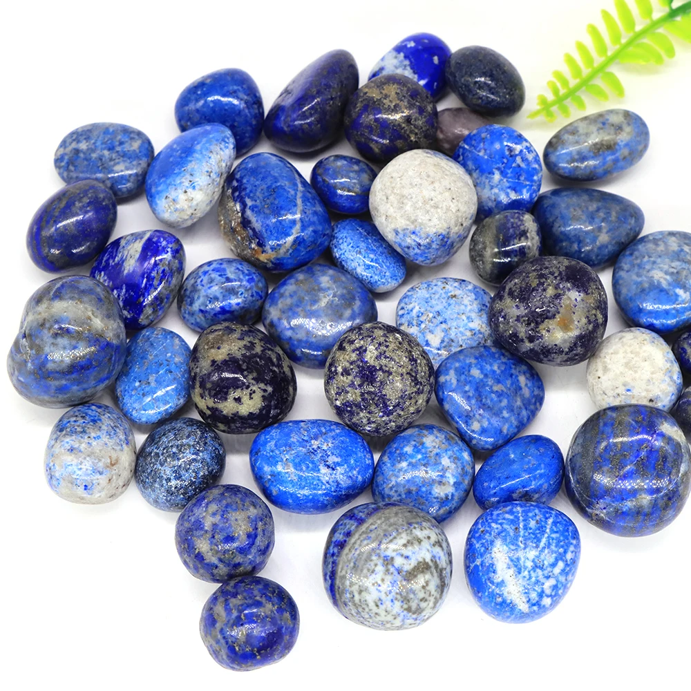 

Natural Lapis Lazuli Round Irregular Tumbled Stone Reiki Healing Crystal Quartz Aquarium Mineral Gemstone, Home Decor, Wholesale