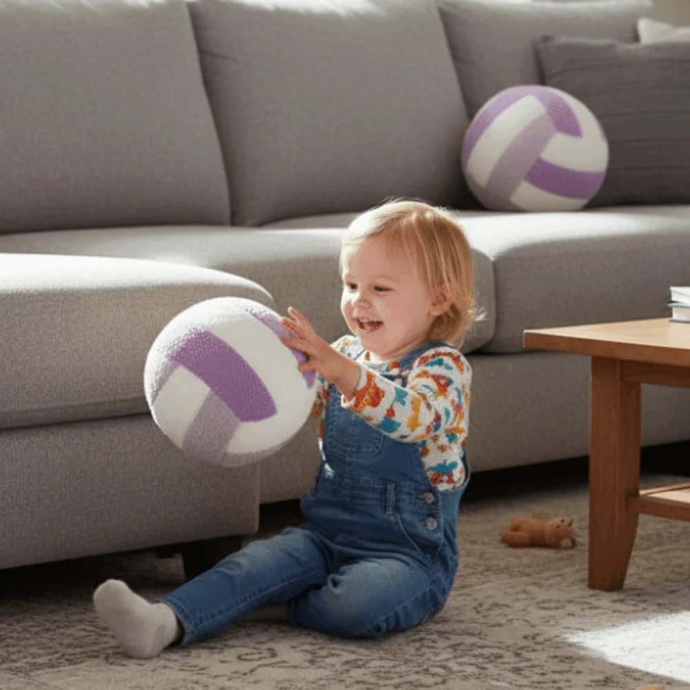 

Room Decoration Ball Shape Volleyball Throw Pillow Stuffed Soft Volleyball Throw Pillow 20/24cm Funny Volleyball Children