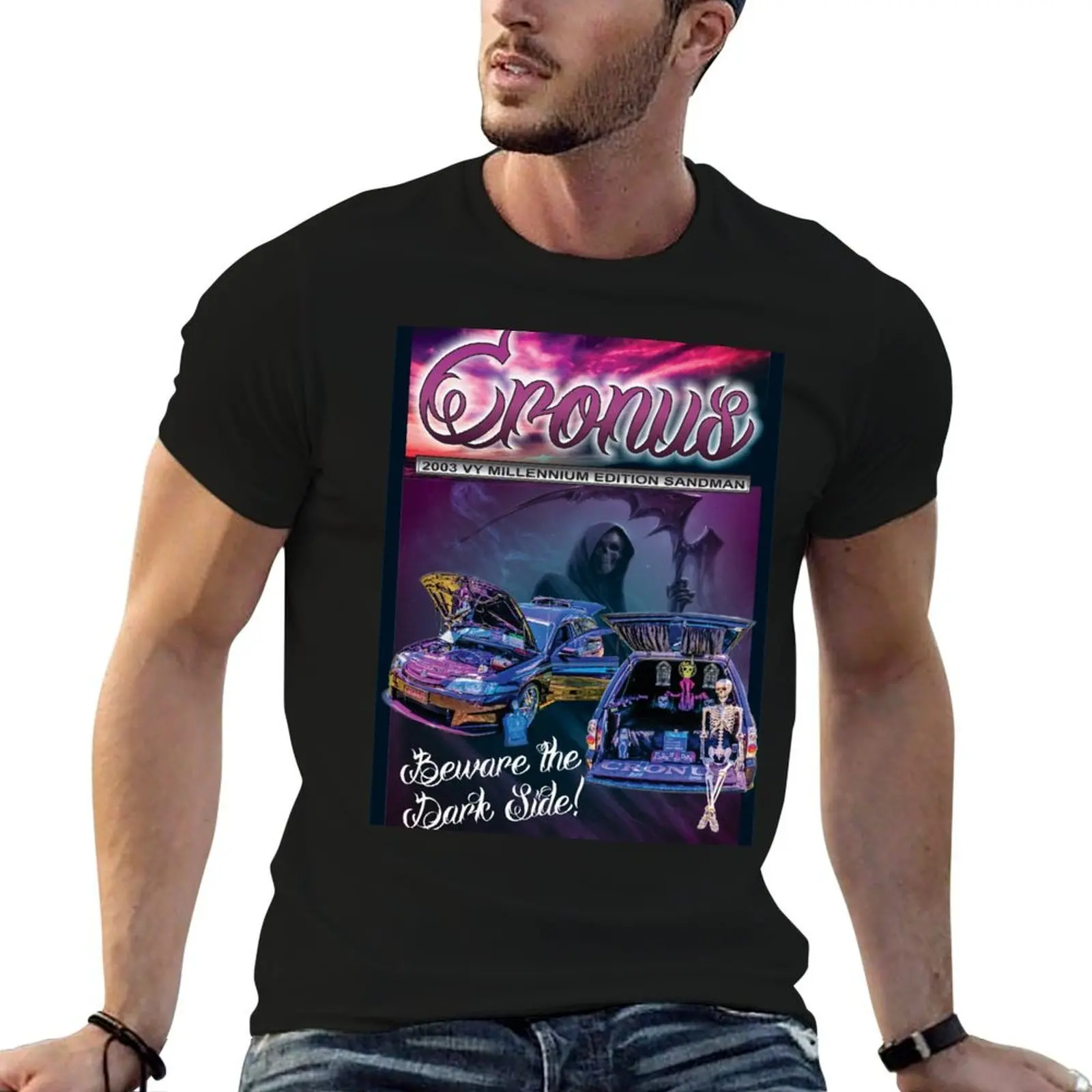 

Cronus millennium van T-Shirt essential t shirt funny t shirts man black cotton t-shirt plain for man package T-shirt