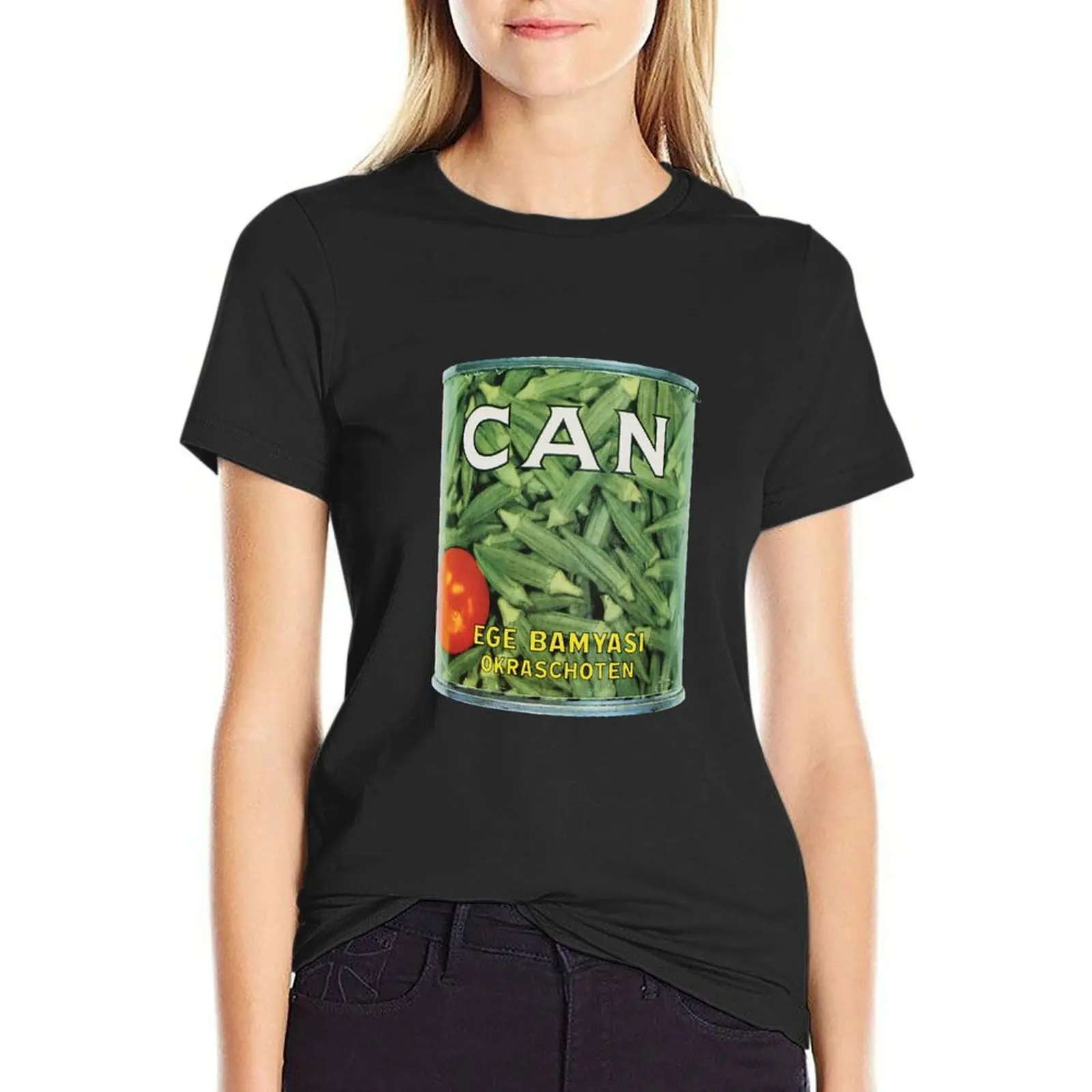 

CAN Ege Bamyasi T-Shirt plain female sweat blacks tops Women