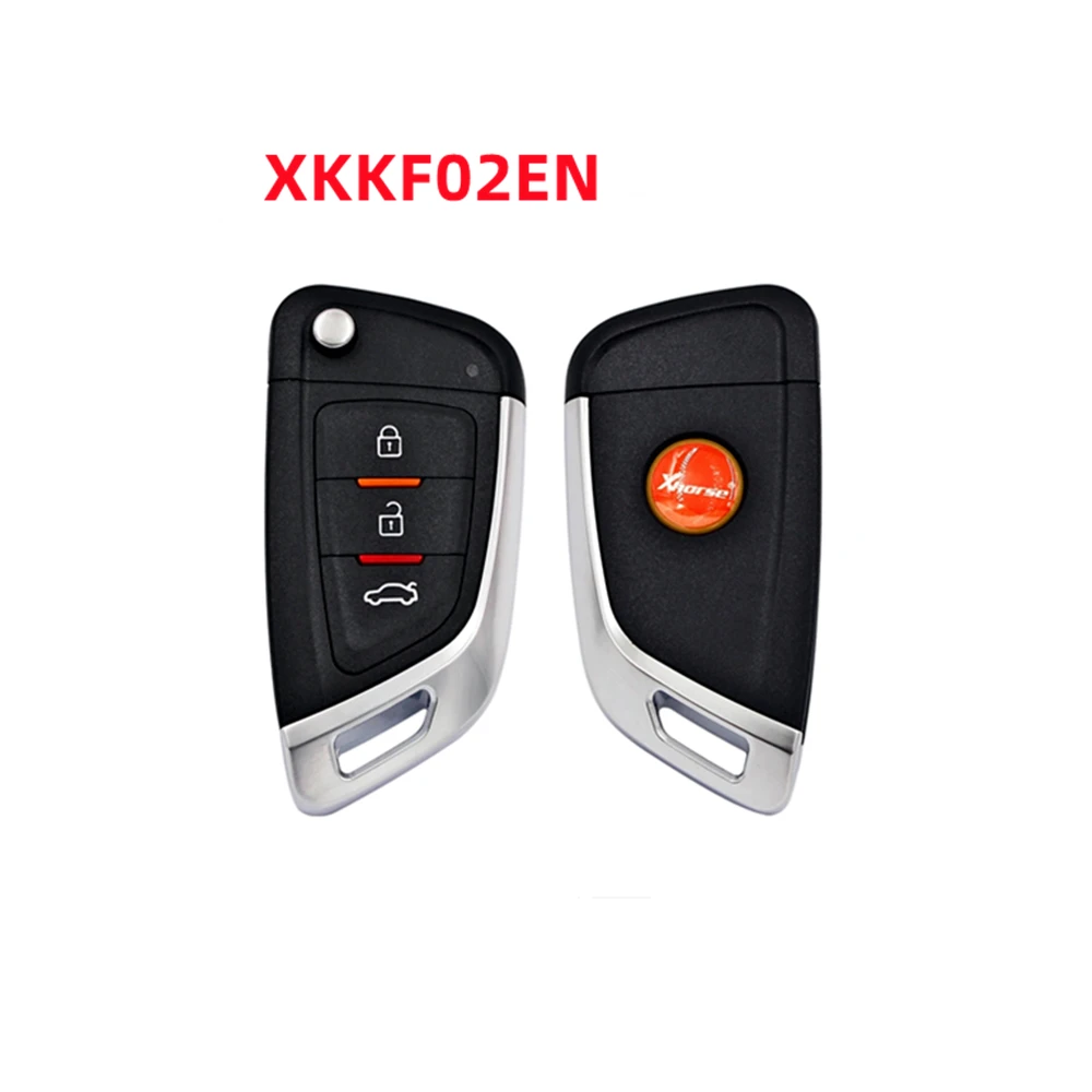 1pcs/lot XKKF02EN 3 Buttons Flip Remote Xhorse VVDI Remote Wire XKKF02EN Remote Key for VVDI Key Tool Global Version