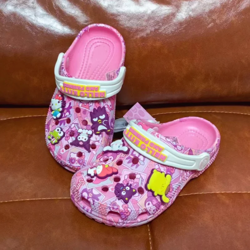 

NEW Black Melody Cartoon Children's Slippers for Summer Anti-Slip And Anti-Fall Male And Female Kids' Footwear Holiday Gift