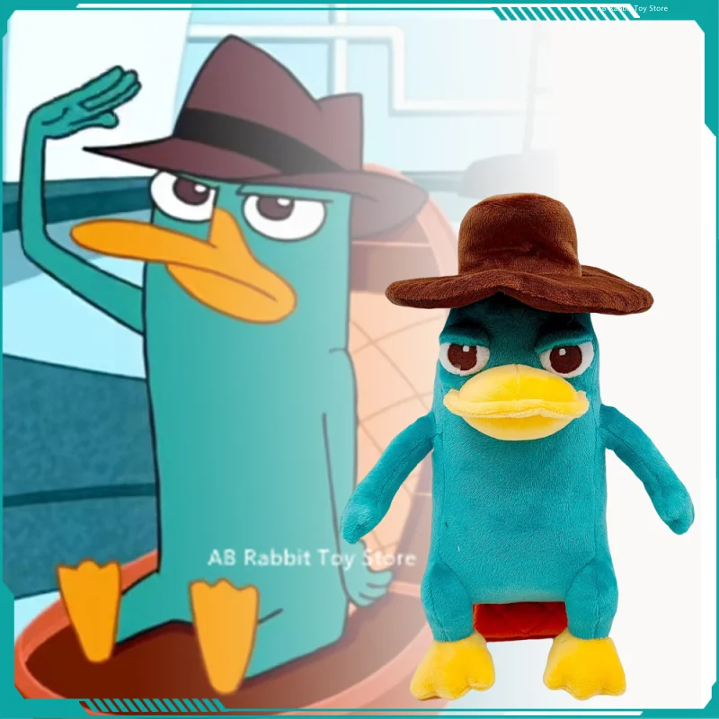 Perry The Platypus Plush Toy Phinens And Ferb Stuffed Plush Perry Plushine Anime Dolls Cartoon Soft Cotton Toys Collection Gifts