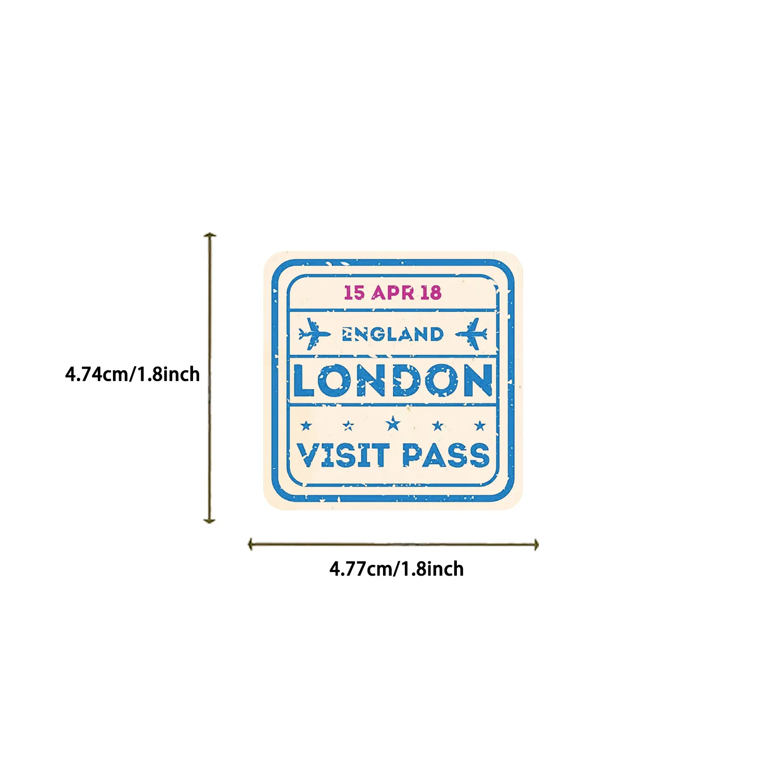 50PCS Travel Ticket Sticker Retro Style Handbook Material Phone Case Laptop Luggage Water Bottle Stationery Decorative Stickers image 2