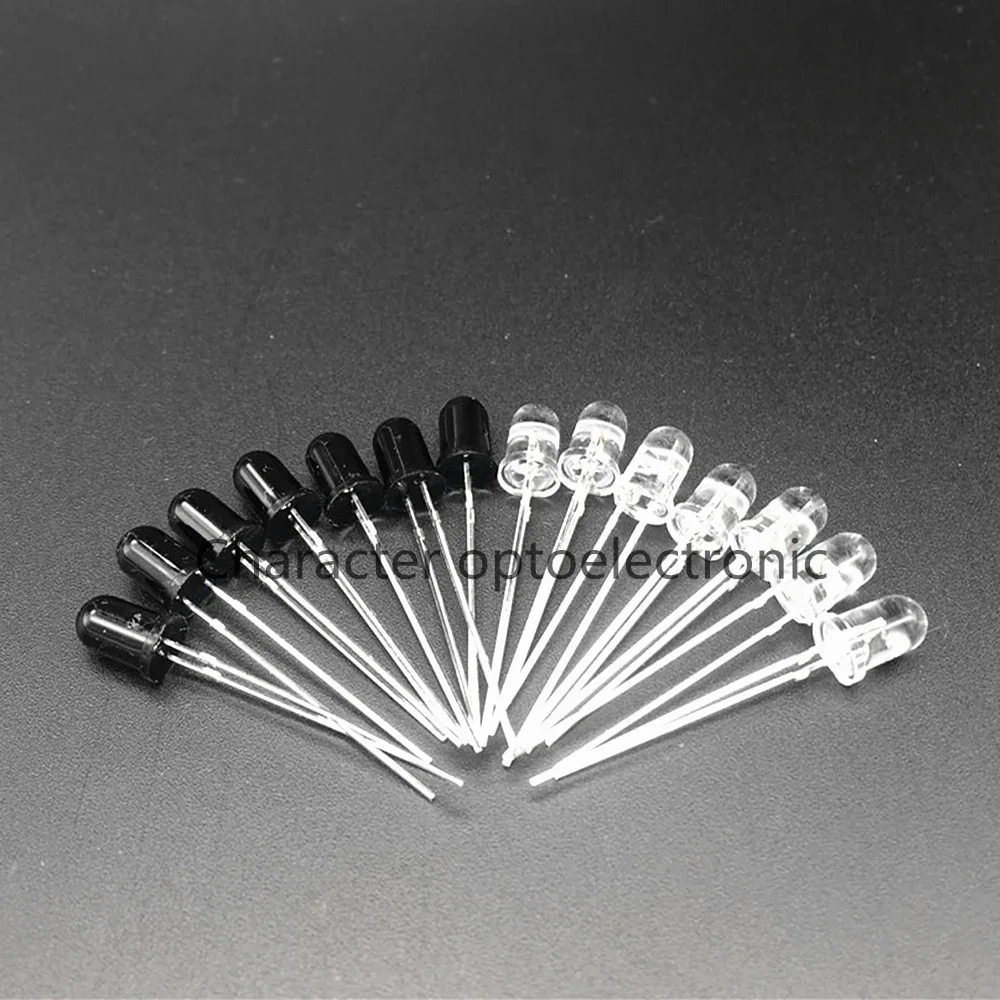 50pairs/100pcs 5mm 940nm IR LED Assorted Infrared Emitter And IR Receiver Diode  Diodes 5mm 940nm IR Infrared LED Diode LED Lamp