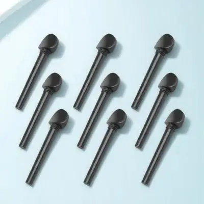 

12 Pcs Guitar Tuning Keys Saddle Pegs Acoustic Replacement Parts Ebony Violin Pins