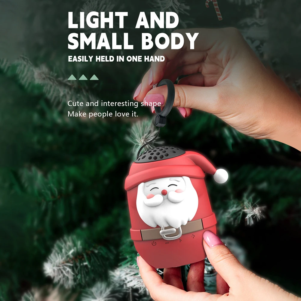 مكبر صوت صغير لاسلكي متوافق مع تقنية البلوتوث، مكبر صوت صغير متغير الوجه ومتوافق مع بلوتوث، هدية عيد الميلاد للأطفال والكبار