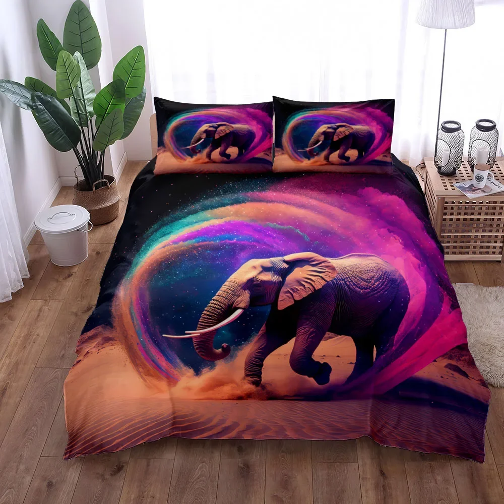 Photographic Elephant Stunning Duvet Cover Set King Queen Double Full Twin Single Size Bed Linen Set Quilt Cover Pillowcase