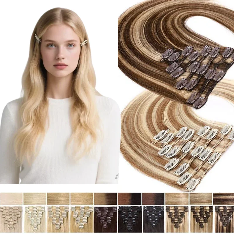 

Наращивание волос из 100% натуральных человеческих волос, 7 прядей, прямые пряди, индивидуальный цвет, длина и вес.