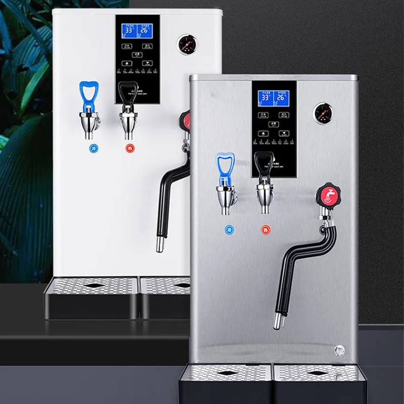 Caldeira de água automática dupla multifuncional da loja do chá do leite da espuma do leite da máquina tudo-em-um do vapor quente e frio da temperatura