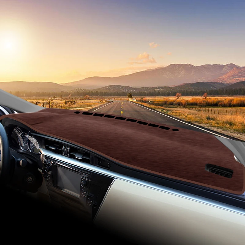 لتويوتا كورولا E180 2014 2015 2016 2017 2018 لوحة سيارة الشمس الظل غطاء أداة مكتب عدم الانزلاق وسادة الملحقات