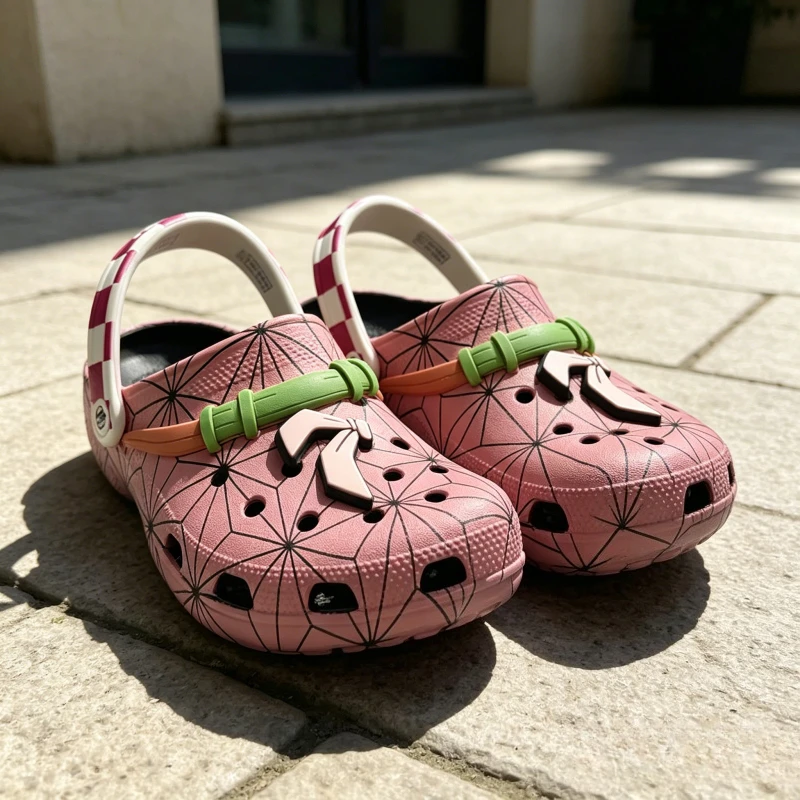

Anime Toys Gifts 2026 New Cool Creative Cartoon Pattern Casual Fashion Versatile Non-Slip Wear-Resistant Holey Slippers