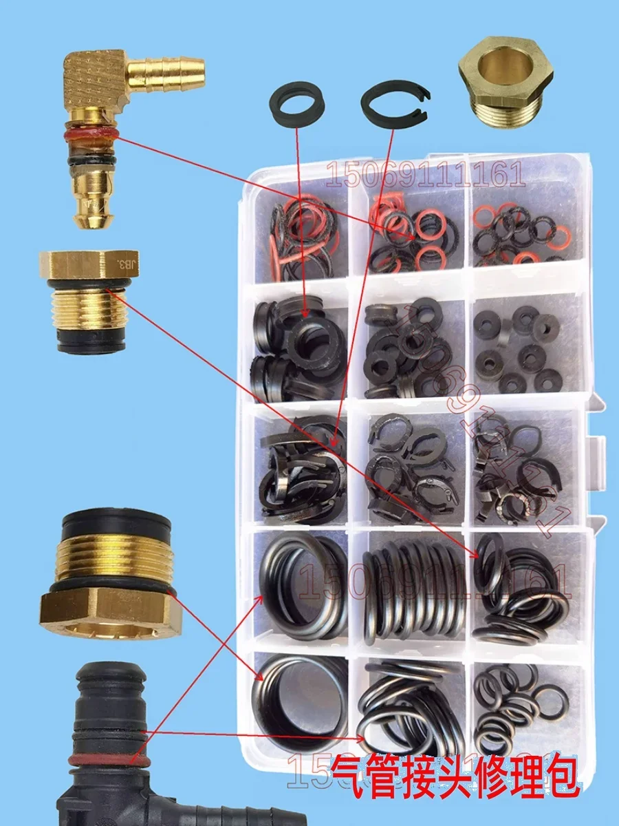 It is suitable for Sinotruk HOWO SITRAK HOHAN Steyr Air Pipe Joint Repair Kit Circlip Washer O-Ring Dense F