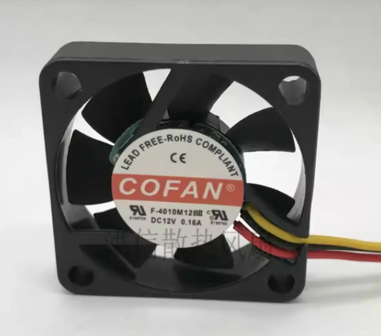 

COFAN F-4010M12BII DC12V 0.16A 4CM Axial 3-Wire Cooling Fan