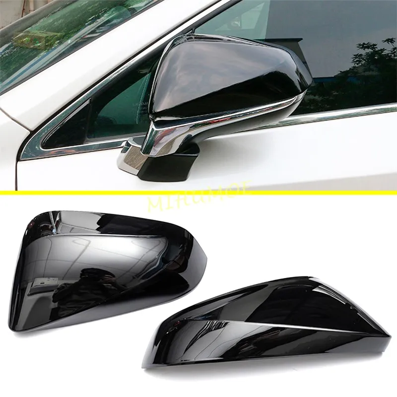 

For Lexus RX NX 250 350 350h 450h+ 500h 2022 2023 2024 Car Side Rearview Mirror Covers Wing Cap Glossy Black