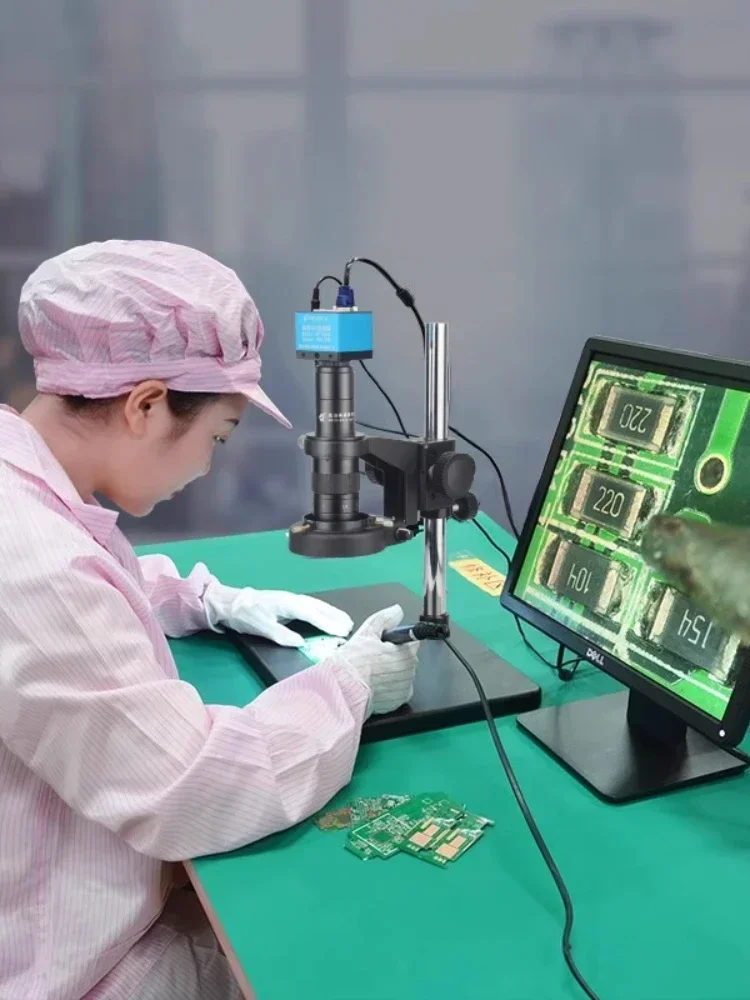 660V electron microscope measurement USB industrial high definition CCD camera high magnification repair mobile phone