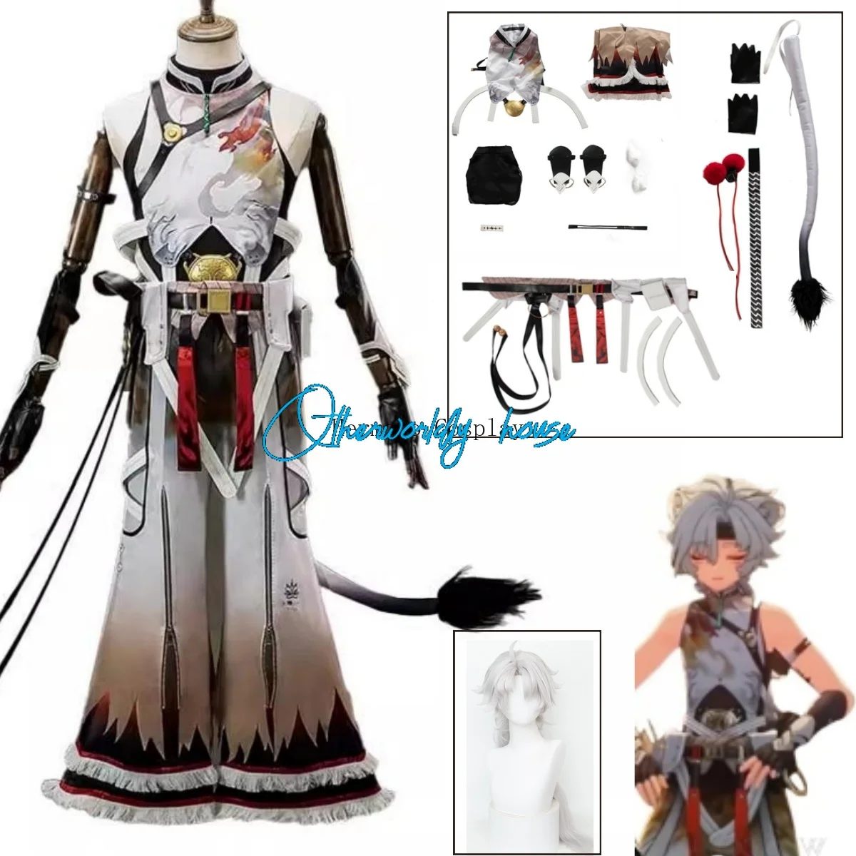 Cosplay Wuthering Waves Ling Yang Costume Lingyang Lion Dance Youth Men's Game Suit Hot Game Wuthering Waves Ling Yang Uniform