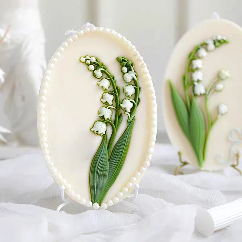 Lily of The Valley Silicone Mold Handmade Aromatherapy Candle Clay Epoxy Resin Making Mould DIY Jewelry Decoration Gypsum Mold