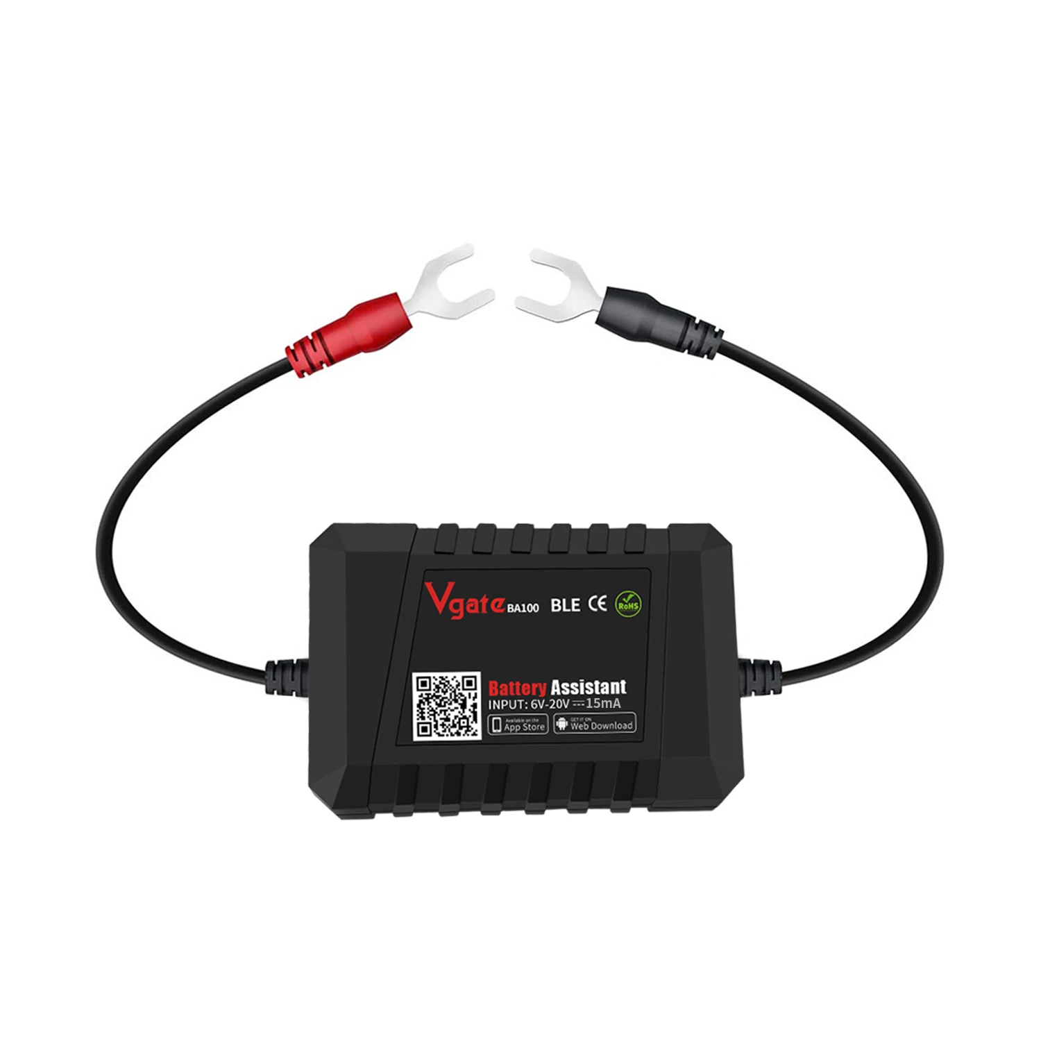 2023 Newest Vgate BA100 Car Battery Tester 12V Monitor Bluetooth 4.0 Battery Assistant work with iOS & Android Battery helper