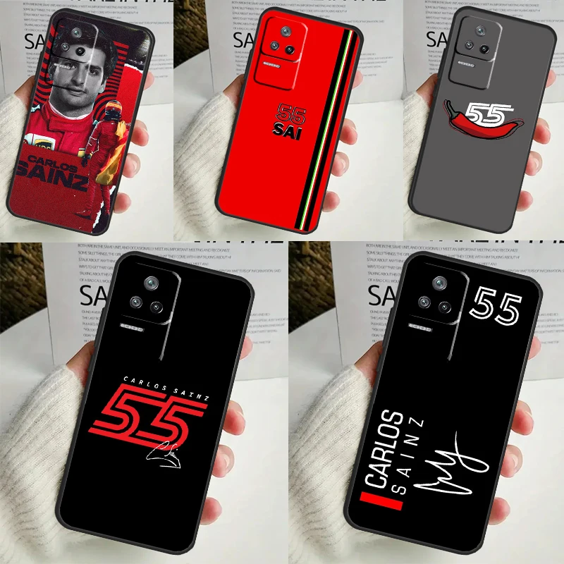 Carlos Sainz F1 Case For Xiaomi 14 13 Ultra 12 Lite 11T 12T 13T Pro POCO M6 X3 X5 X6 Pro F3 F5 M5s Cover