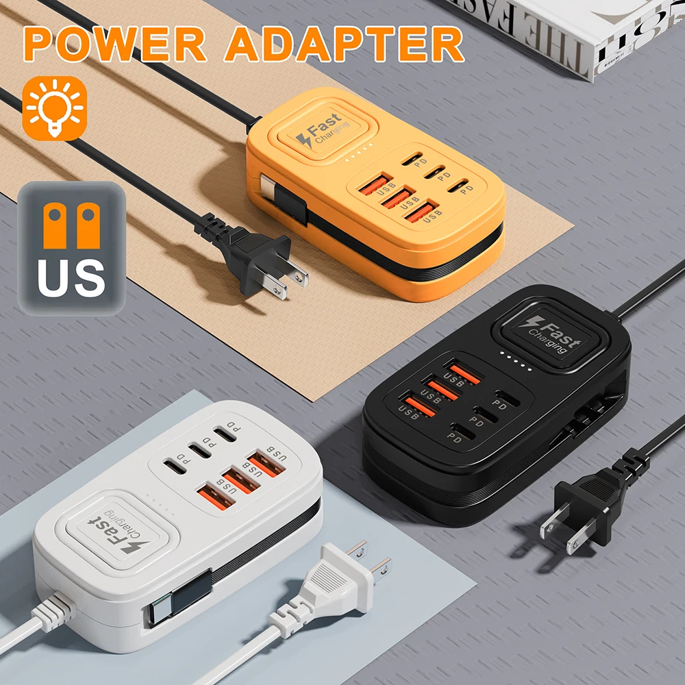 6-in-1 Multi-Port USB-C Desktop Charging Station