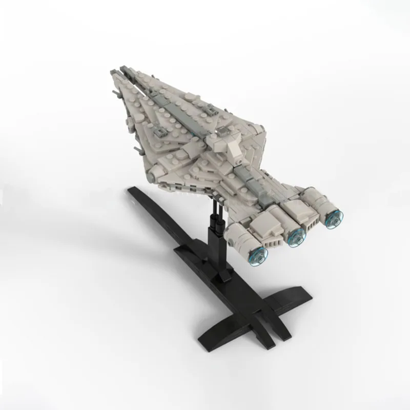 427PCS Moc Star Schlacht Mini Größe Imperial Light Cruiser 3D Poster Modell Bausteine Ziegel Diy Kreative Spielzeug Kind geschenk