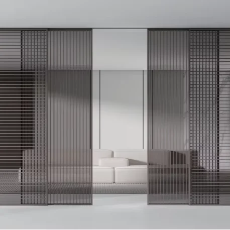 

Commercial Partition Waterproof Sliding Door Aluminum Glass Doors for Houses Office Interior Doors