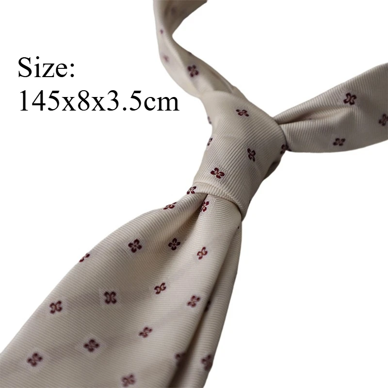 Men Hand‑Tie Necktie,Light Beige Series Polka Dot Square Solid Pattern,Gentleman Formal Tie For Banquet Business Suit Accessory