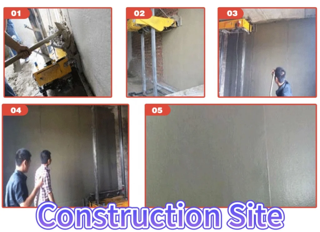 New Portable Electric for Home Use for Cement Plastering  Automatic Wall Rendering Machine