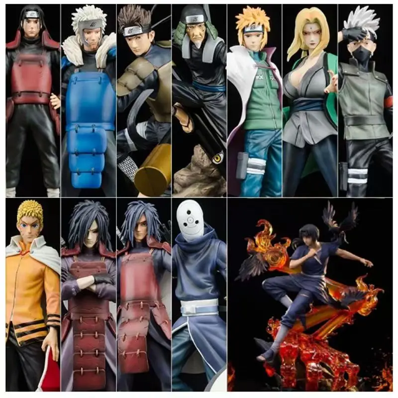 ฟิกเกอร์อนิเมะนารูโตะแบบกล่องสุ่ม ของสะสม ซาสึเกะ คาคาชิ อิทาจิ กาอาระ กล่องปริศนาสุ่มสุดเซอร์ไพรส์ รุ่นทองและรุ่นพิเศษลิมิเต็ด