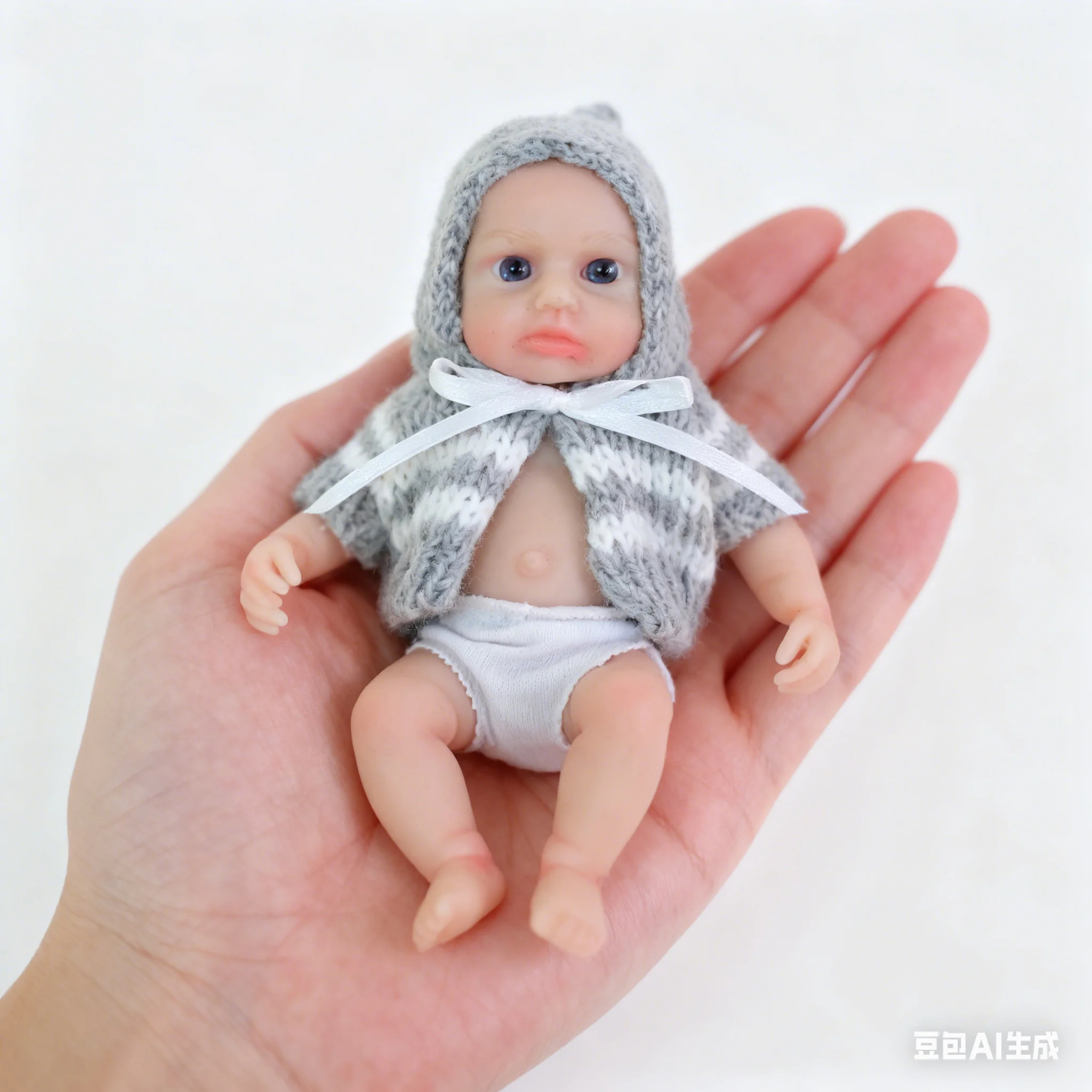 

NPK 6''High Quality Mini Handy Baby Boy Loulou Super Soft Solid Platinum Silicone Flexible Elastic Reborn Doll Soft Touch Gift