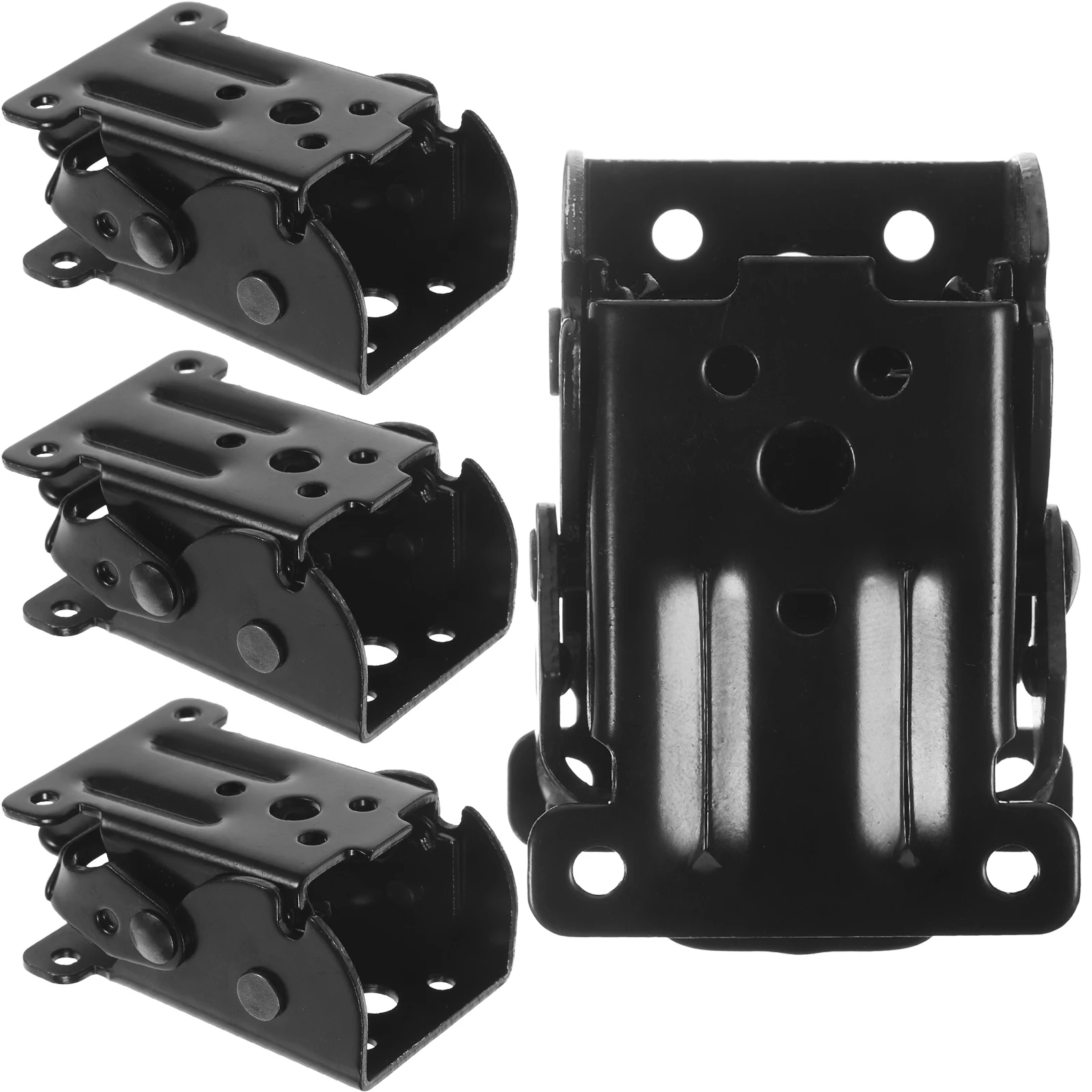 

4pcs Black Folding Hinges 90 Degree Table Leg Brackets Locking Design Suitable niture Hardware Dining Computer Desks