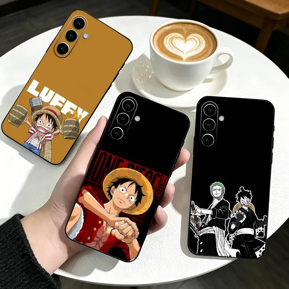 Anime Luffy For Zoro   Phone Case Black Silicone Soft For Samsung Galaxy A73,A72,A71,A70,A53,A52,A51