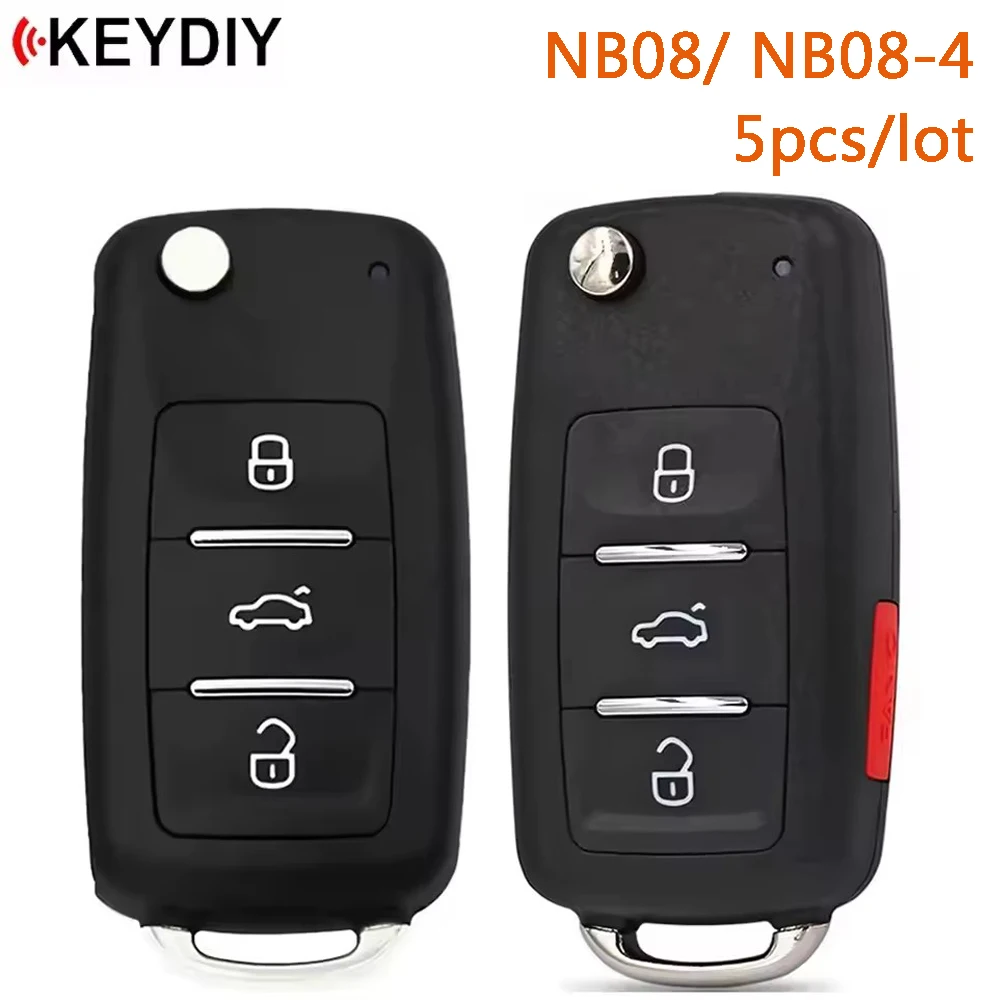 5pcs/lot KEYDIY NB08-3 NB08-4 Universal Remote Key KD NB Series for Volkswagen Type for KD900/KD-X2/URG200/Mini Programmer Tools