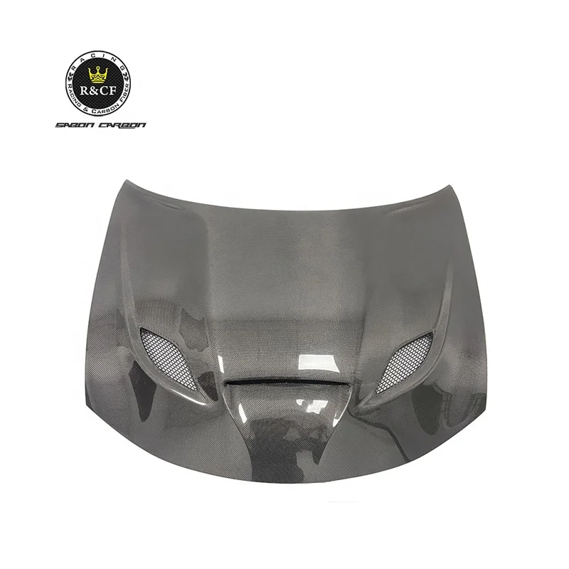 Hellcat Style Carbon Fiber Hood Bonnet with Vents for Charger 2016 Plus