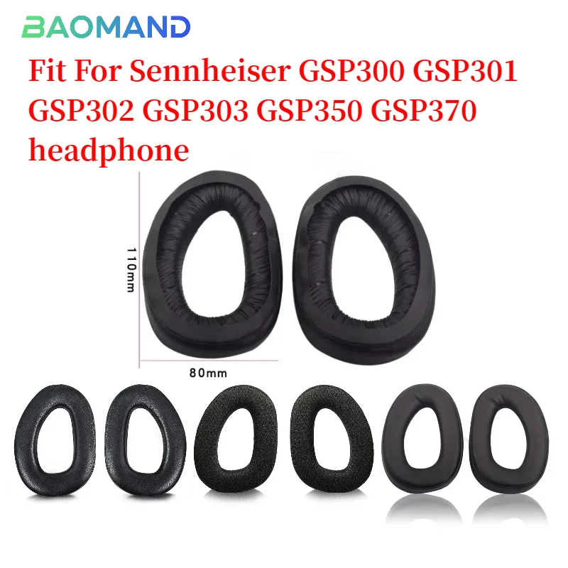 

Ear pads for Sennheiser GSP300 GSP301 GSP302 GSP303 GSP350 GSP370 Gaming Headphone Cushions Mesh Protein Leather Earpad