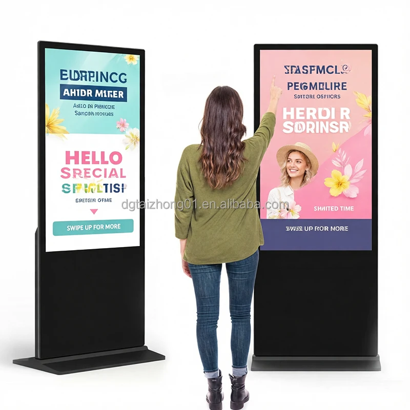 

New Best Selling Kiosk Vertical Lcd Advertising Billboard Display Interactive Panel Digital Signages Totem For Touch Screens