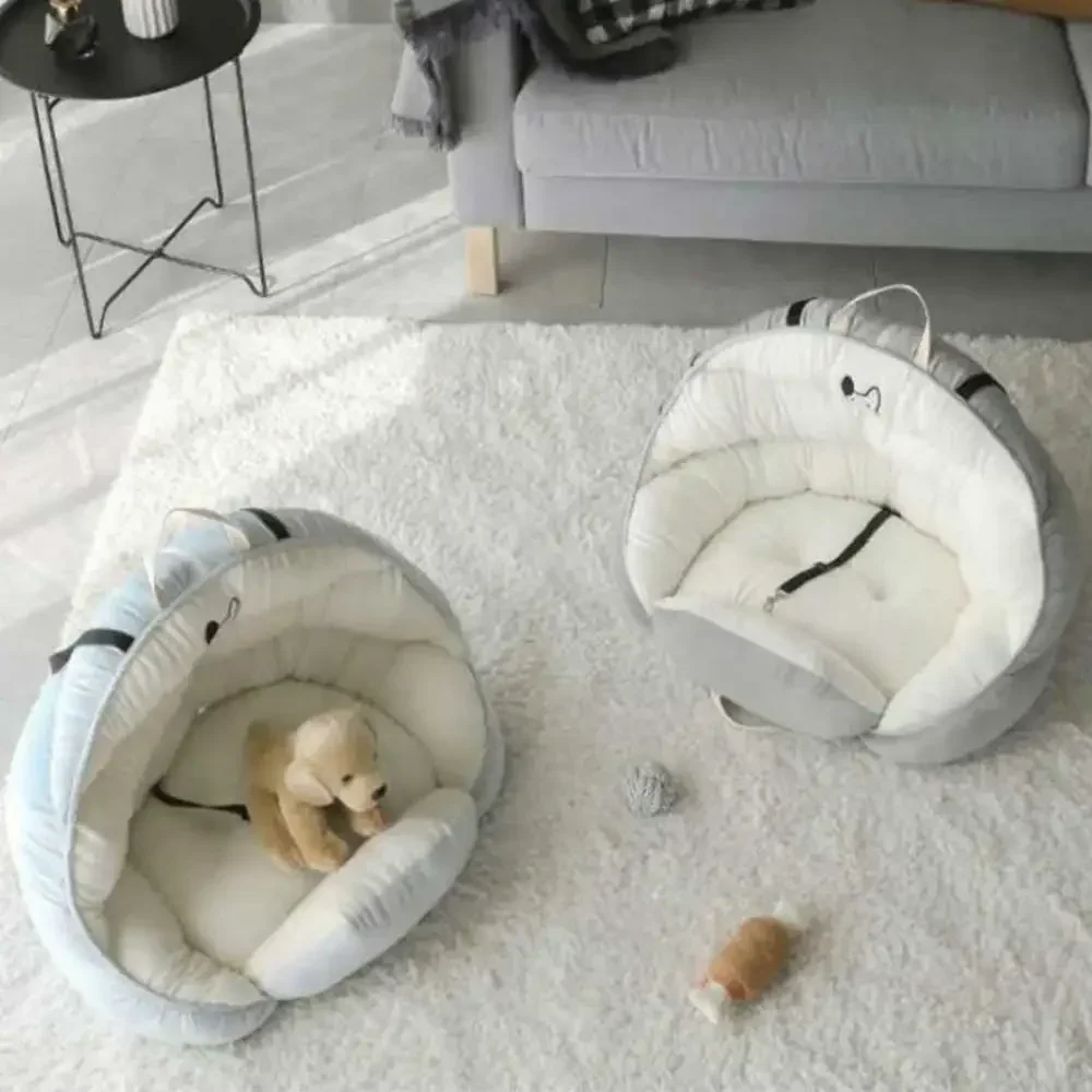 

For Dog Bed Pet Carrier Car Safety Seat Pad with Safety Belt Cat Puppy Bag Safe Carry House Basket Bag And Outdoor Travel