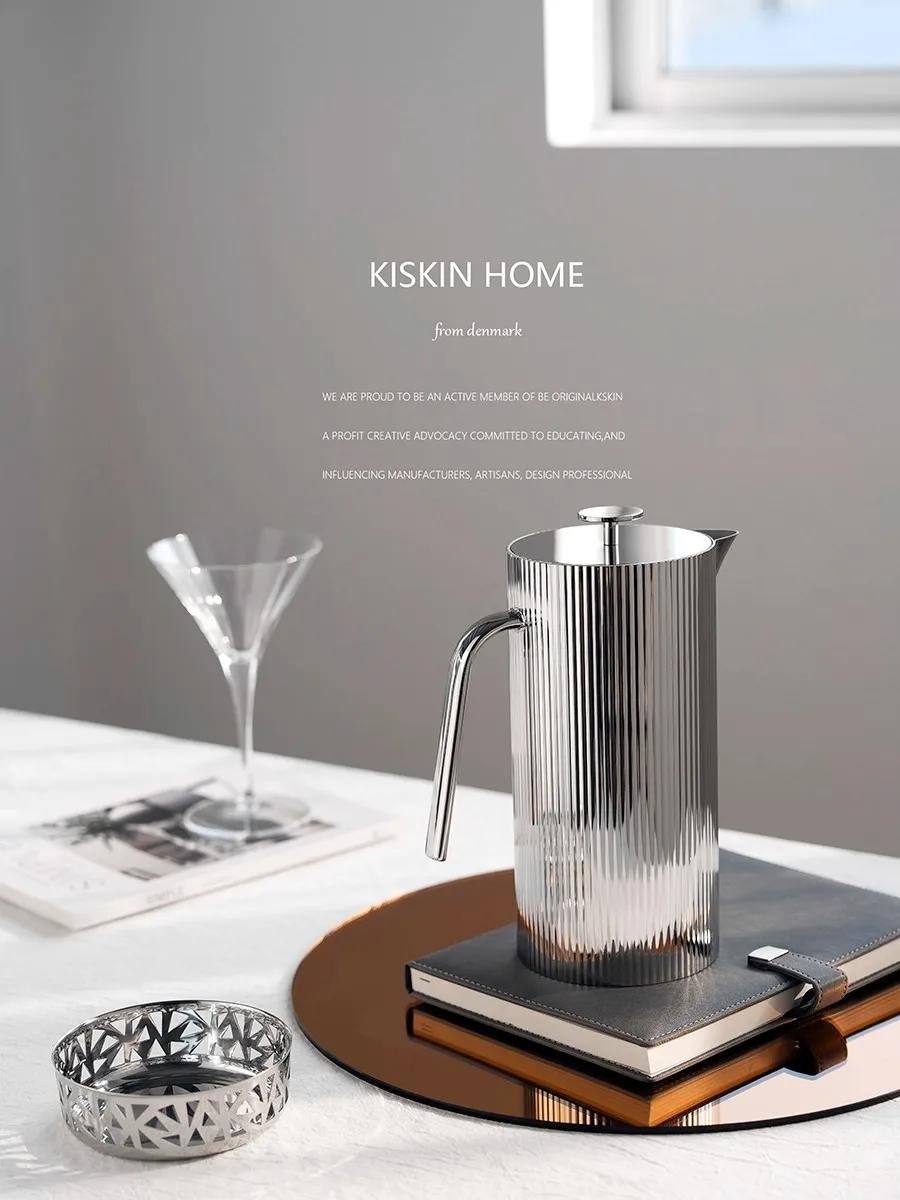 European Style Light luxury Advanced Household Use Stainless steel Cold Water Kettle Exquisite Creativity High Quality Kettle