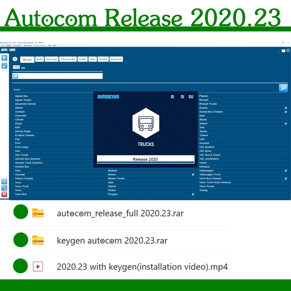 

Последняя версия программного обеспечения 2020.23, отправка с генератором ключа, автоком, оригинальный диагностический инструмент Delphis Truck, ремонт автомобиля, USB ds150