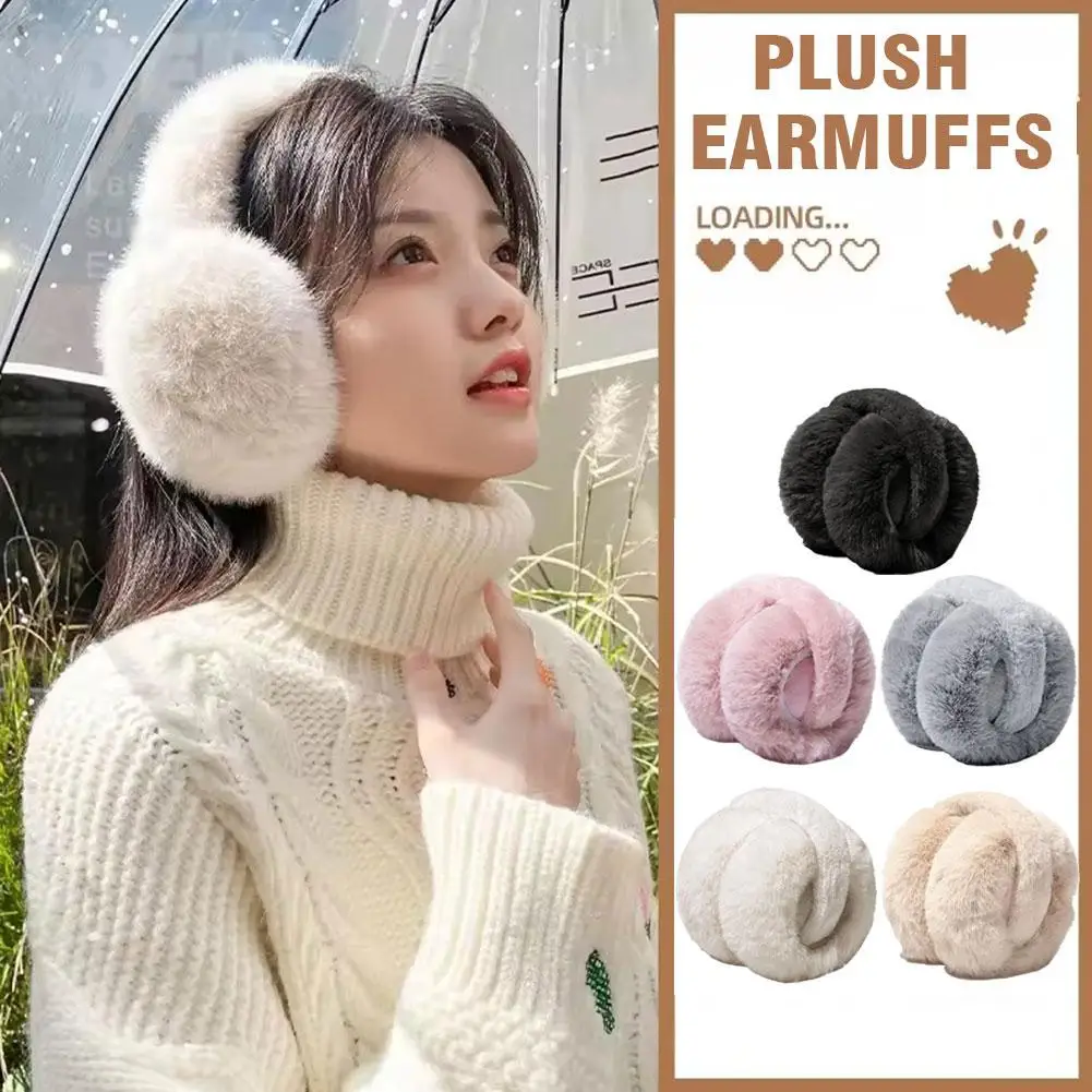 Thickened Warm Ear Muffs Foldable Unisex Winter Ear Protection Anti-freeze Cold Proof Ear Pads for Autumn And Winter