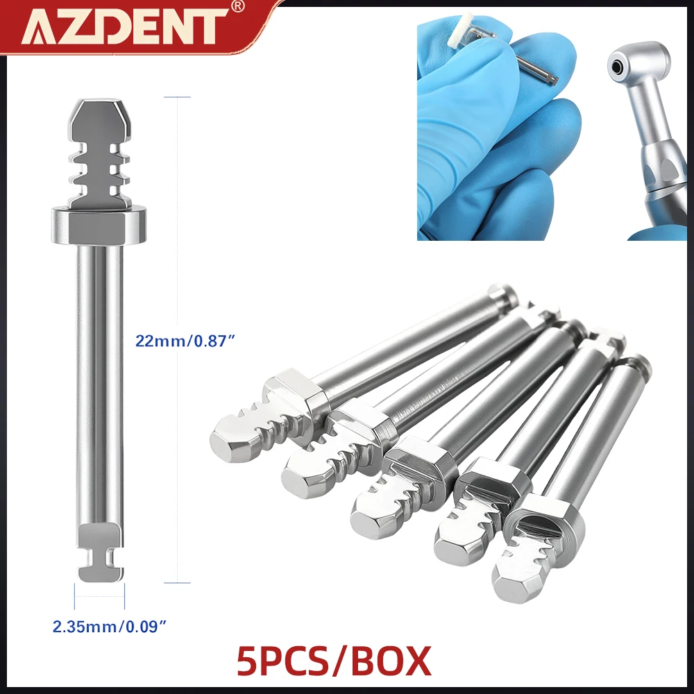 

5Pcs/pack AZDENT Dental Mandrel RA2.35mm Fit for Polishing Disc Rotary Clamp Rod RA Shank Finishing Mandrel Dental Material
