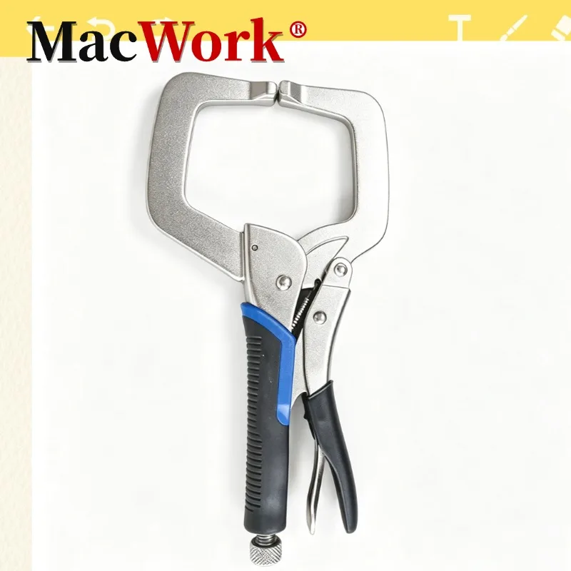 11 inch C-Shaped Clamp Pliers Fixed Head Anti Slip Handle Welding Clamps Heavy-Duty Vises Toughbuilt Woodworking Clamps Tools
