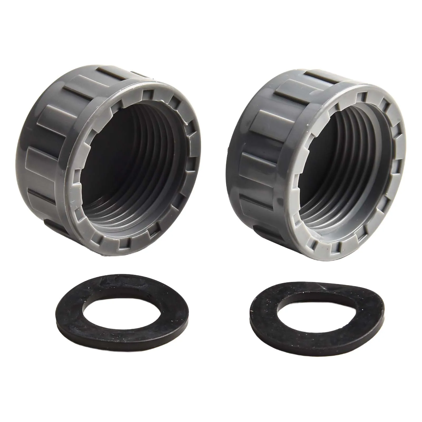 For Pipe Ends For Hose Connections Rubber Sealed Cap PVC Threaded Cap For Home Improvement Sturdy PVC Material