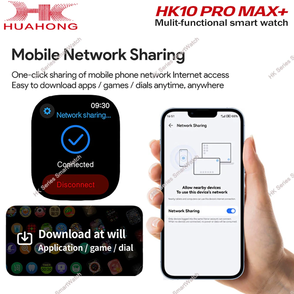 2025 HK10 Pro Max Plus GEN2 سلسلة SmartWatch الأصلية 10 AI ROBOT AMOLED NFC Compass GPS 4GB ألبوم محلي ساعة شبكة الموسيقى