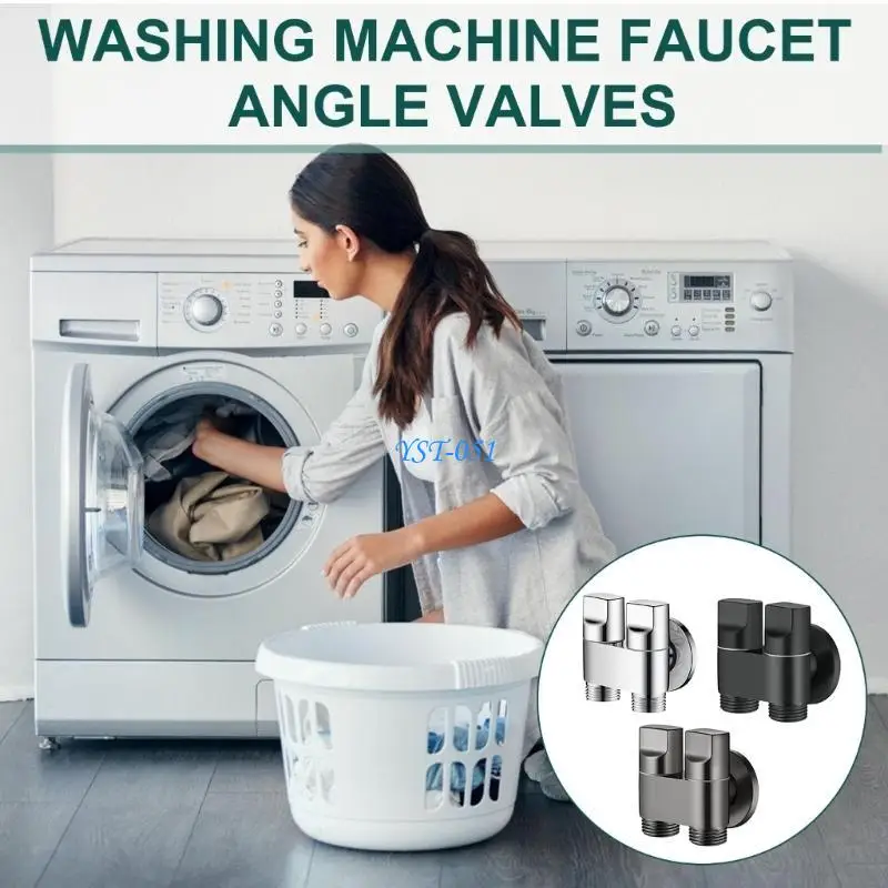 

E15A Multiple Use G1/2 Double Outlet Valves for Bathroom Appliances Washing Machines