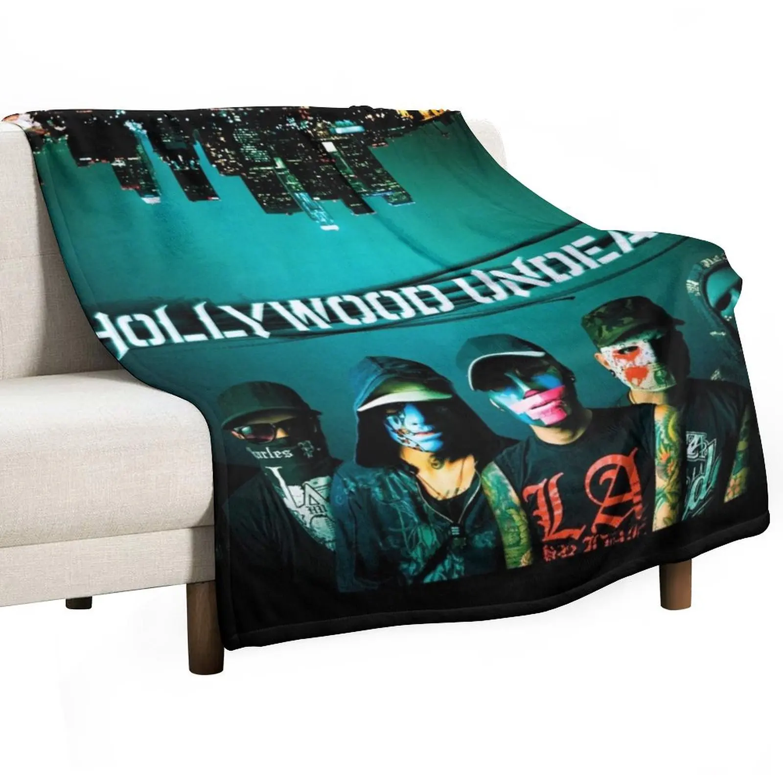 

Hollywood Undead swan songs Throw Blanket Soft Loose Fashion Sofas Plaid on the sofa Blankets